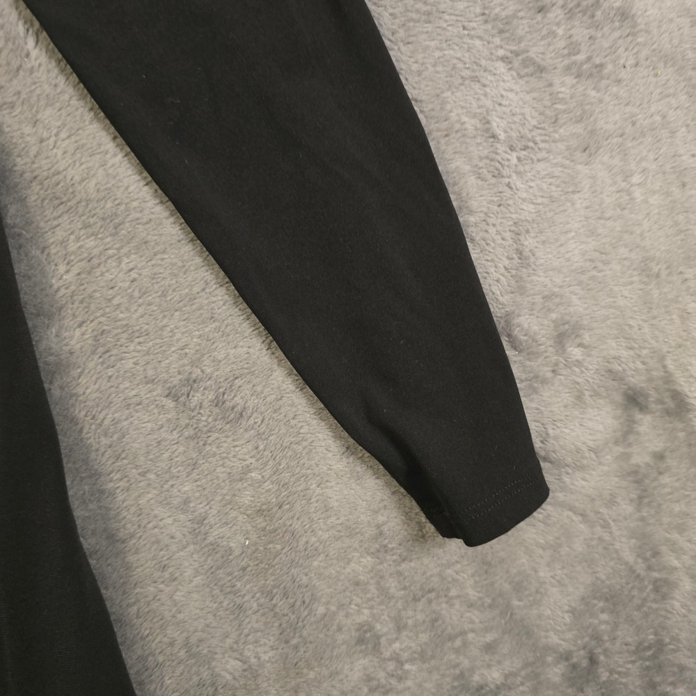 Chic Black Cowl Neck Midi Dress Small Ruched Draped Bodycon Cocktail Party Gala - Picture 15 of 16